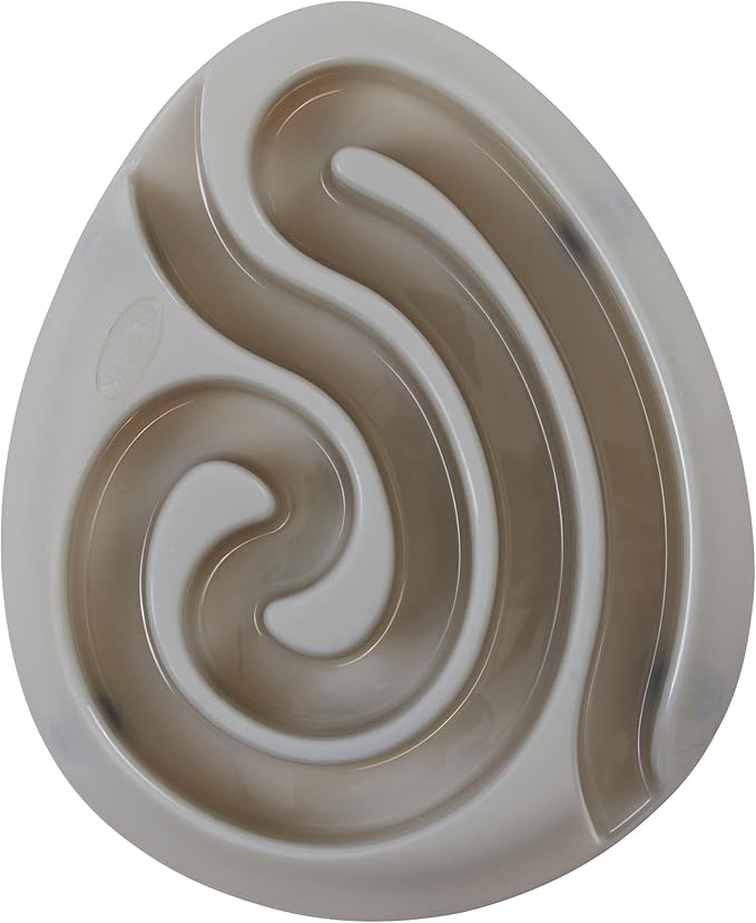 Kruuse Buster DogMaze Grey Bowl – Non-Toxic Interactive Slow Feeder for Better Digestion & Energy