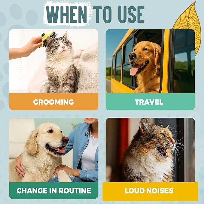 ALFIE'S CHOICE Pet Calming Aromatherapy Spray for Dogs |3.4 fl oz Travel Size | Lavender & Valerian Aromatherapy Mist | for Crate, Car & Vet Visit Comfort | Made in USA