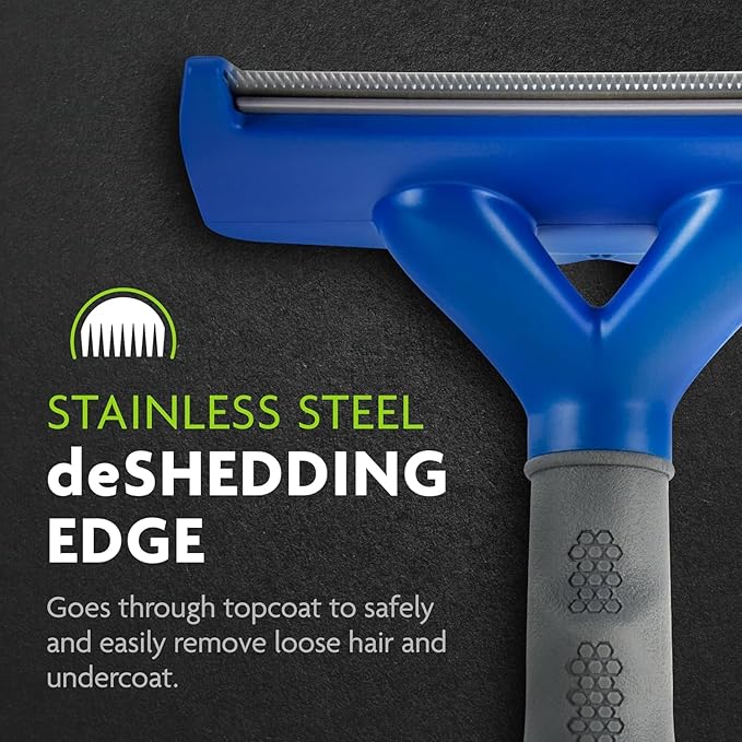 FurPower Undercoat Deshedding Tool for Dogs, Deshedding Brush for Dogs, Removes Loose Hair and Combats Dog Shedding