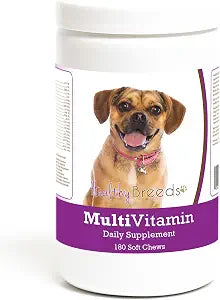 Healthy Breeds Puggle Multivitamin Soft Chew for Dogs 180 Count