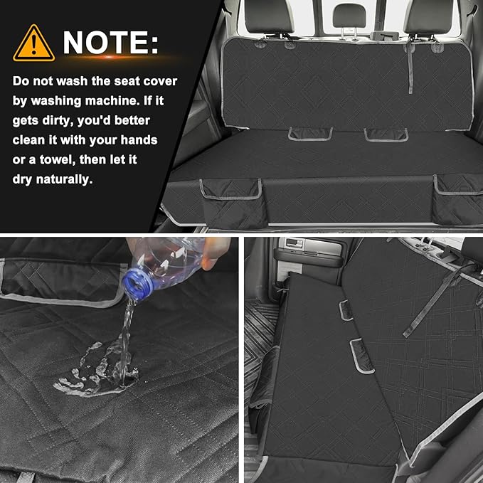 Dog Car Seat Cover Compatible with Toyota Corolla 2009-2025, Waterproof Pet Bench Seat Cover for Back Seat, 600D Heavy Duty Scratch Proof Nonslip Truck Seat Covers for Dogs