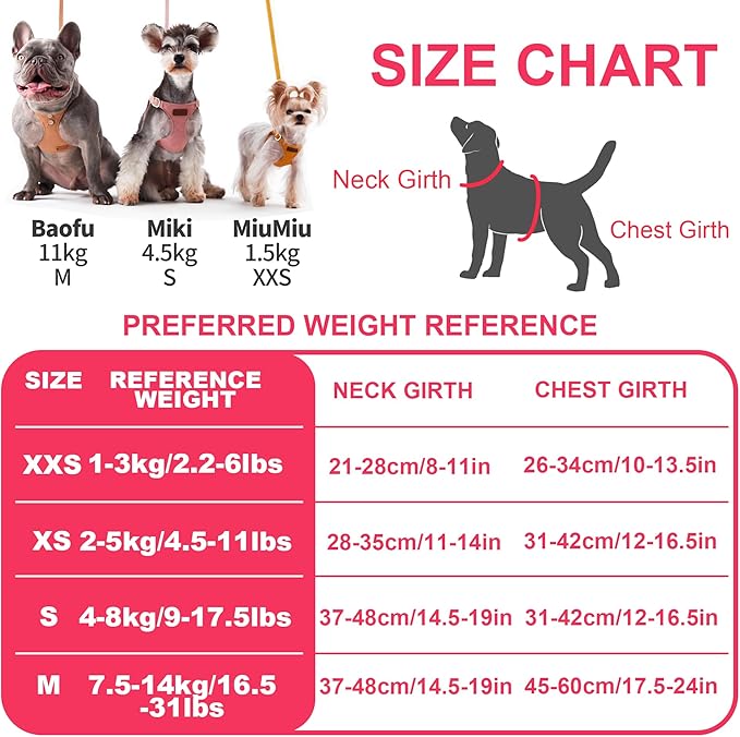 Puppytie No Pull xs Dog Harness with Multifunction Dog Leash,Soft Adjustable No Choke Escape Proof Pet Harness Vest,Suede Bow Wine red,XS