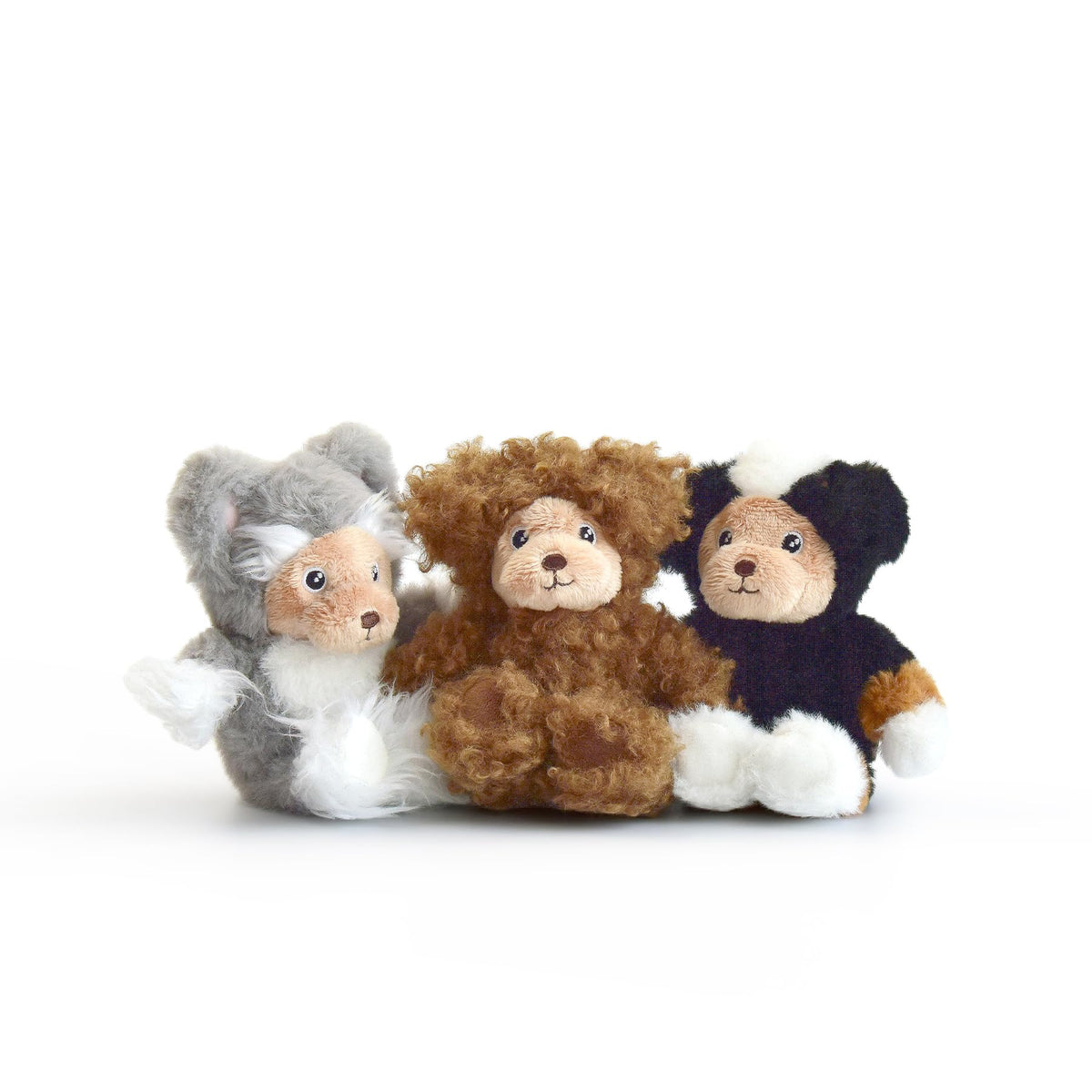 Interactive Durable Bear Puzzle and Squeaky Plush Toys for Dogs, Stuffed Animal Toys for Small Medium Large Dogs, Pack of 3