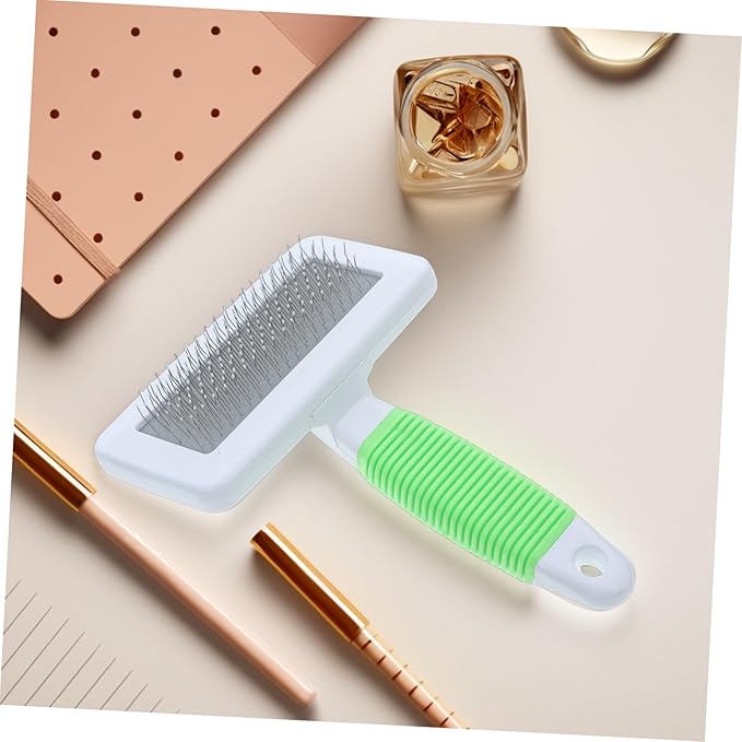 ERINGOGO 1 Set Comfortable Detangling Pet Brush for and Cats Ergonomic Grooming Comb with Non Slip Handle Dematting Tool for Tangle Fur Care for Shedding Control and Grooming Sessions