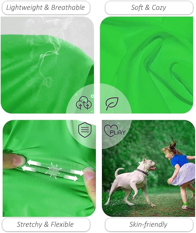 2 Pack Dog Cooling Shirts, Ice Pet Vest Dog Clothes for Instant Cooling, Lightweight Breathable Sleeveless T-Shirts for Large Dogs, Bright Red+Fresh Green (L)