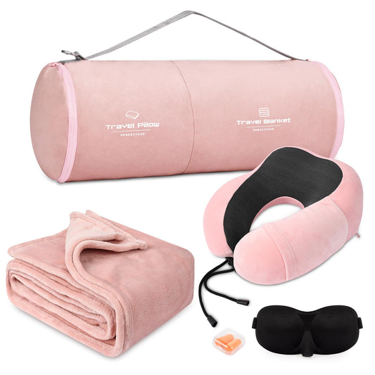 urnexttour Travel Pillow and Blanket Set Neck Pillow | Travel Comfort - Image 1