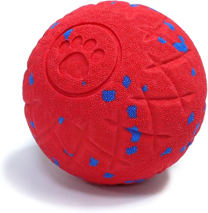 SCHITEC Interactive Dog Toy Ball – Automatic Moving & Bouncing Balls for Large Dogs, Rechargeable Motorized Dog Ball, Stimulating Pet Toy for Active & Bored Medium Large Dogs (Red)