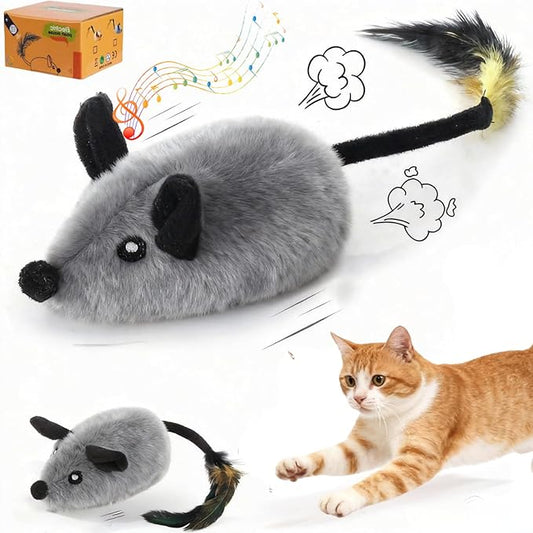 Cat Mouse Toy Remote Control Cat Toy Moving Interactive Cat Toys for Indoor Cats Interactive for Cats Hunting Cat Mice Toys