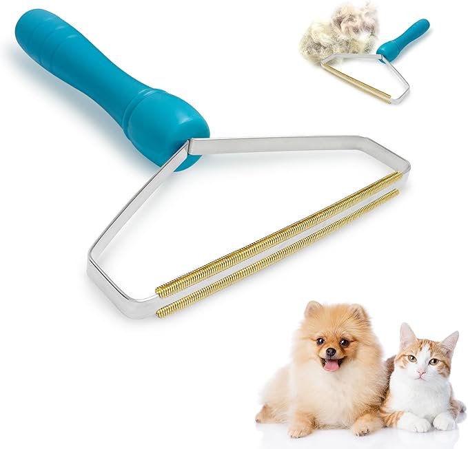 Pet Hair Remover, Portable Pet Hair Remover, Reusable Pet Cat and Dog Hair Remover, Cat and Dog Hair Remover for Couch, Carpet, Rugs, Pet Tower & More - Gets Every Hair!