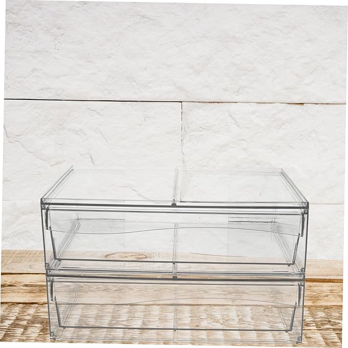 Desk Organizer Set Acrylic Drawer Storage Box for Makeup Office Supplies