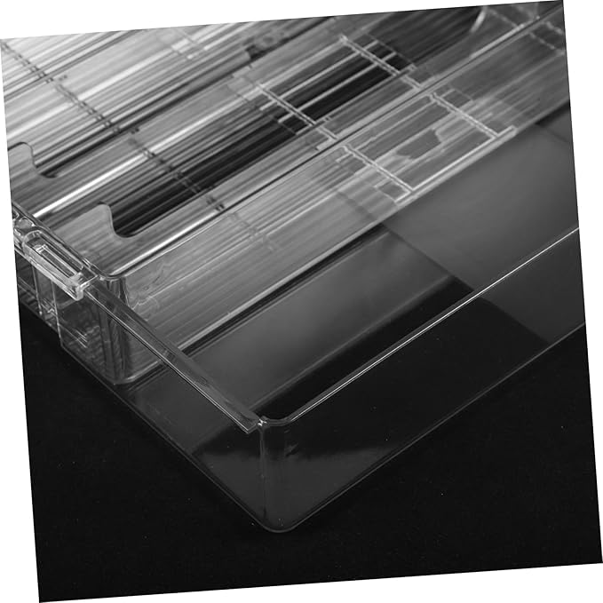 CHILDWEET Expandable Cutlery Tray Organizer Acrylic Silverware Storage for Kitchen Drawer Multi-compartment Utensil Holder