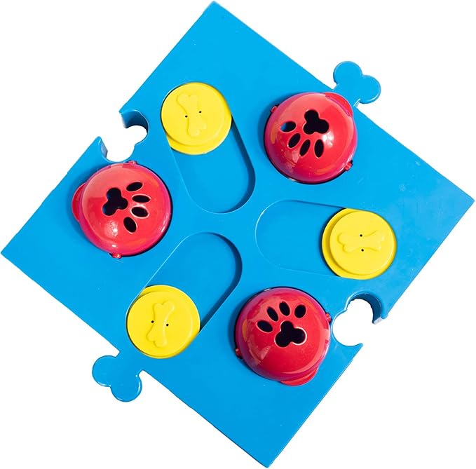 SPOT by Ethical Products Interactive Seek-A-Treat Flip 'N' Slide Dog Toy Puzzle | Dog Treat Reward Toy Connector Puzzle Improves Your Dog's IQ | Specially Designed for Training Treats