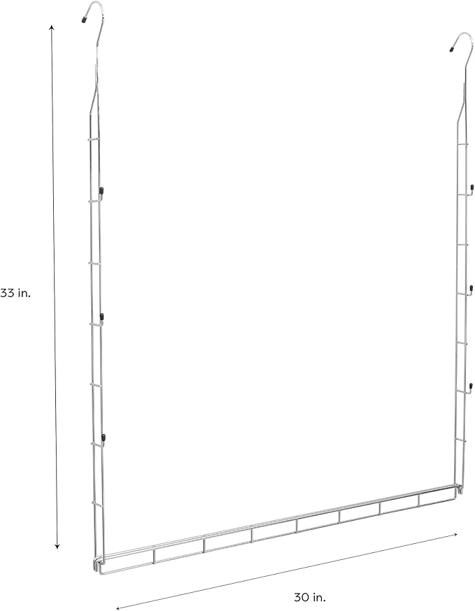Organize It All Durable Chrome Closet Doubler (1346W)