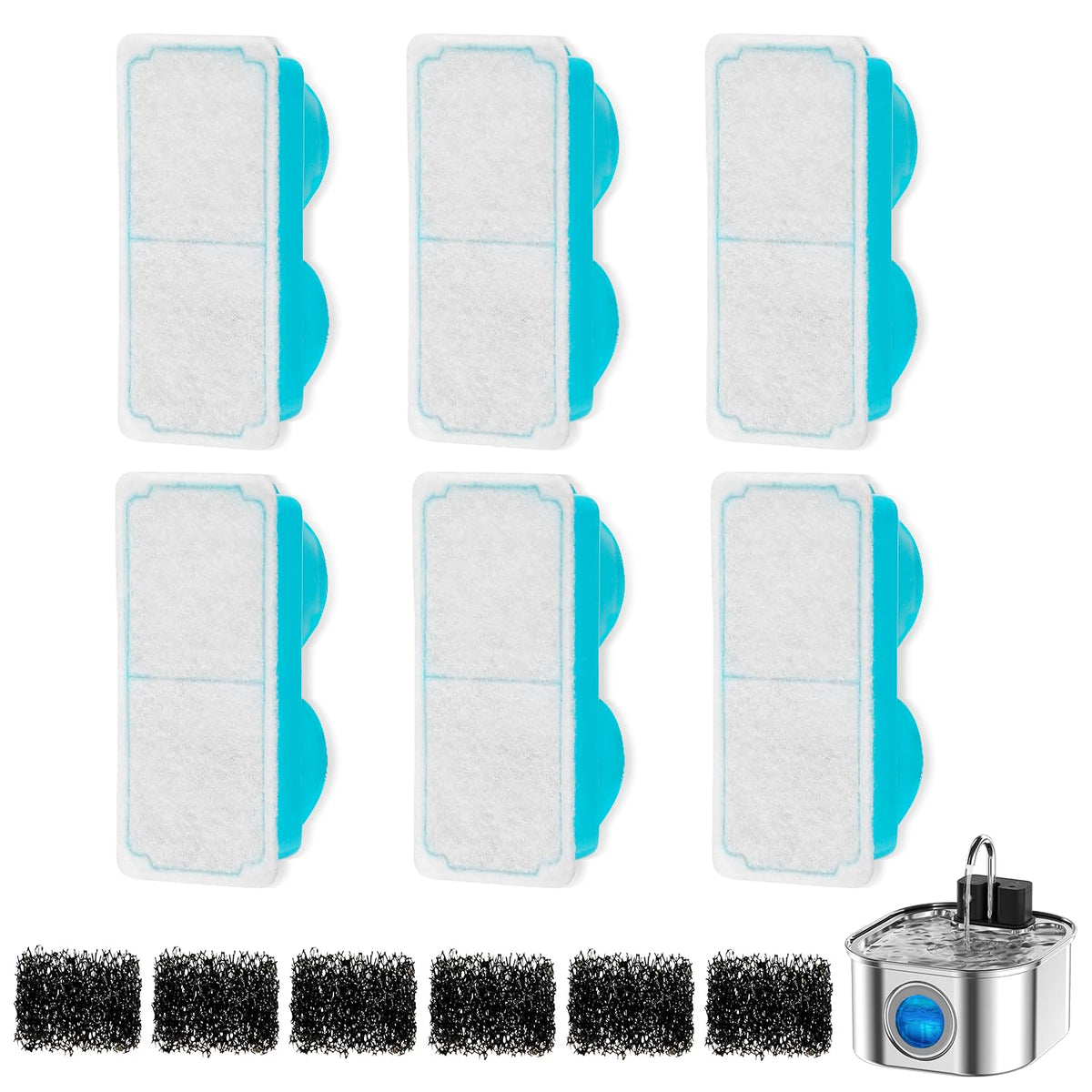 Cat Water Fountain Filter for 108oz/3.2L Wireless Cat | Pet Essentials - Image 1