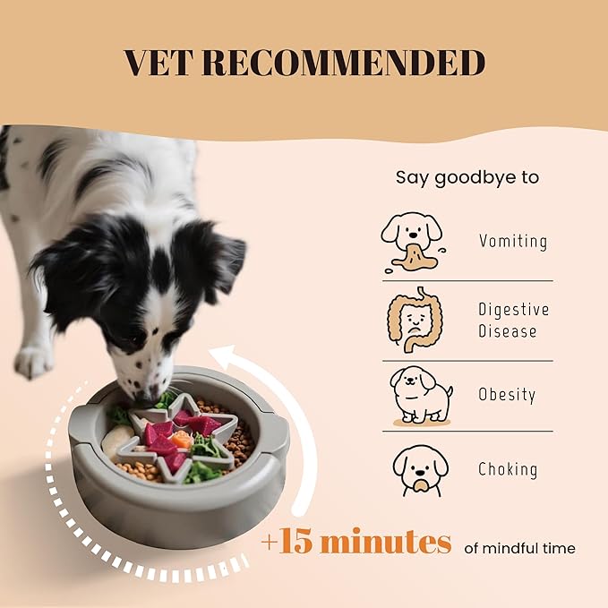 AVERYDAY 3 Pack Slow Feeder Dog Bowl Set, Weighted Changeable Maze Insert Bowls, Anti-Slip Puzzle Feeding Bowl for Wet Dry & Raw Dog Food, Slow Eating Deep Pet Food Dish for Medium & Large Breeds