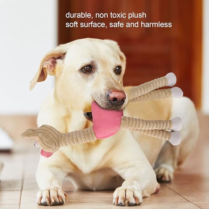 Squeaky Plush Dog Toys | Anxiety Relief & Boredom Buster for Small/Medium Dogs | Interactive Chew Toy with Pet - Friendly Material | Cute Puppy Design for Energetic Chewers