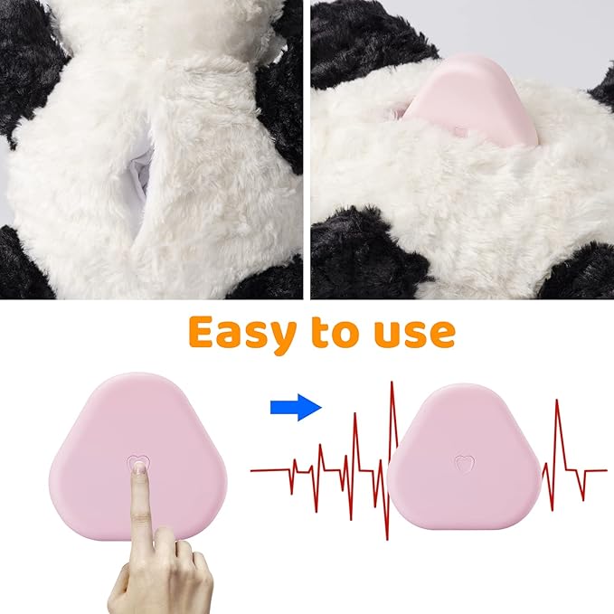 Heartbeat Puppy Toy Heartbeat Stuffed Animals for Pet Anxiety Relief and Calming Aid, Dog Anxiety Toys for Puppy Comfort Cuddle Sleep Aid, Puppy Essential Necessary Gift Need