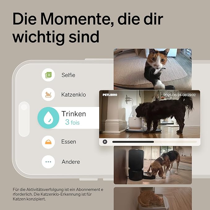 PETLIBRO Pet Camera with App, 360° HD Dog Camera, AI-Powered Indoor Pet Camera for Multi-Pet Recognition, Activity Tracking, Daily Smart Summary, and 1080p Color Night Vision