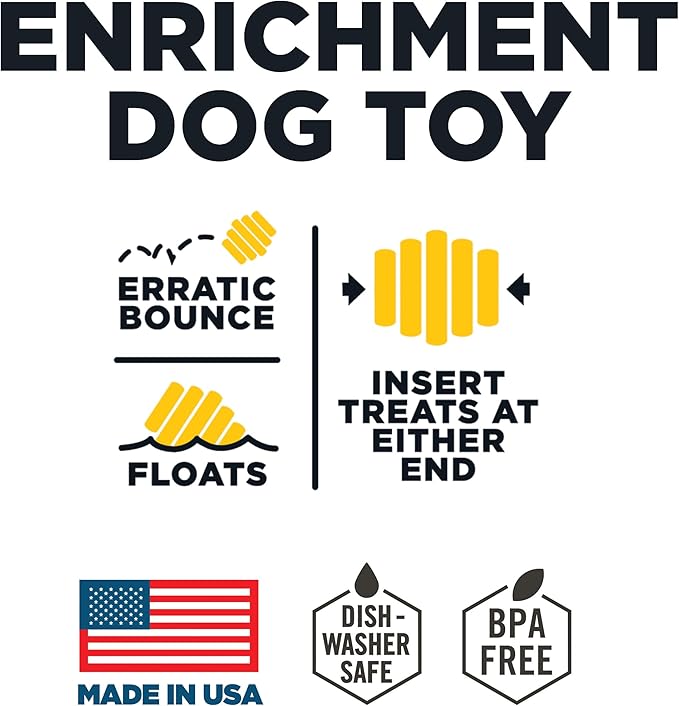 PROJECT HIVE ·PET COMPANY· - Hive Chew Toy for Small Dogs - Dog Chew Toy for Puppies and Small Breeds - Floats in Water - Durable and Tough - Made in The USA