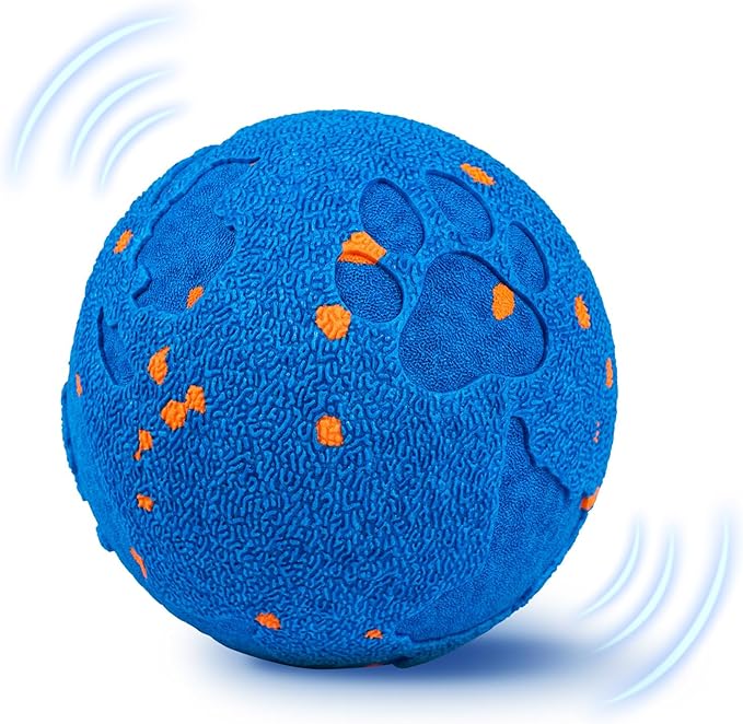 Smart Dog Toy Ball with 2 Interactive Modes, IPX7 Waterproof, USB Rechargeable Auto-Moving Pet Ball, Self Moving Bouncing Dog Ball, Durable Electronic Dog Toy for Active Large Breed Puppies&Dogs