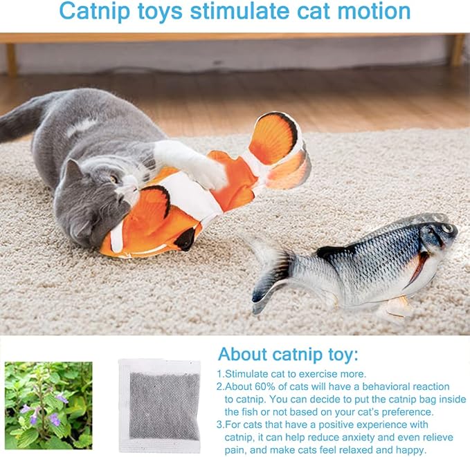 Tocirelo Cat Toys for Indoor Cats & Silvervine Sticks for Cats