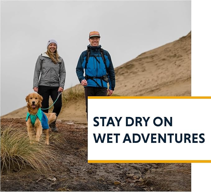Ruffwear, Sun Shower Dog Raincoat, All-Weather Jacket, Waterproof, Windproof & Lightweight, Earth Brown, XX-Small