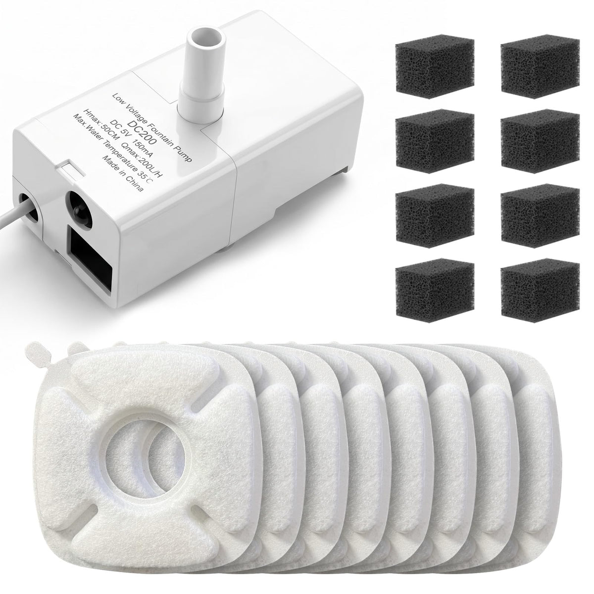 D443 Pet Water Fountain Replacement Pump, 8-Month | Phone & Computer - Image 1