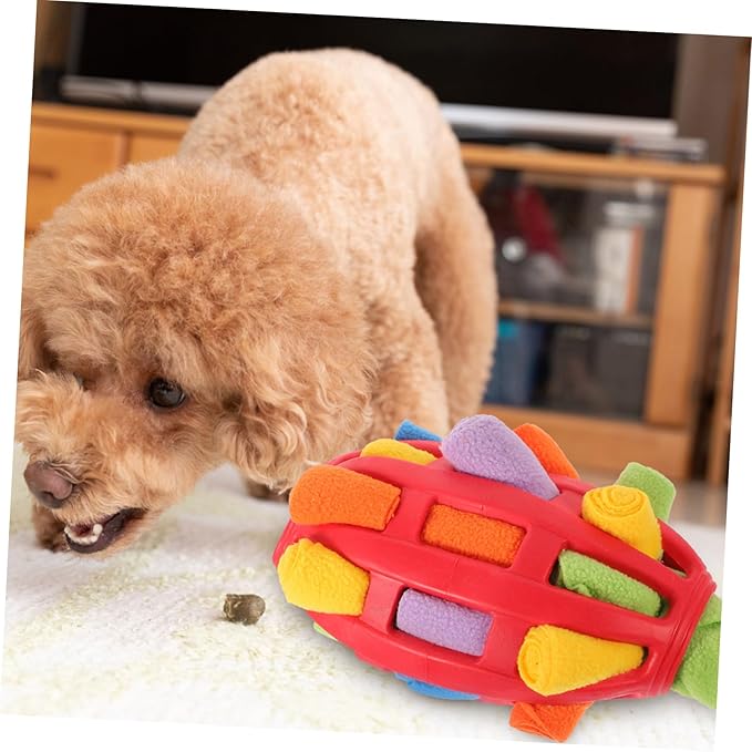 TOYANDONA Interactive Snuffle for Dogs Treat Dispenser Toy for Mental Safe Lightweight Material Enrichment Fun for Chewing and Teething for