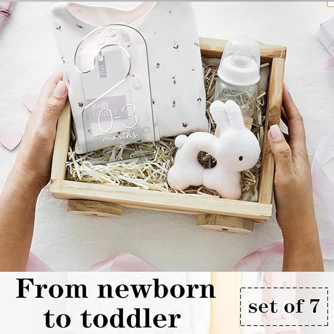 7Pcs Baby hanger Baby closet divider Closet organizer Baby clothe organizer Baby size closet dividers Clothe organizer