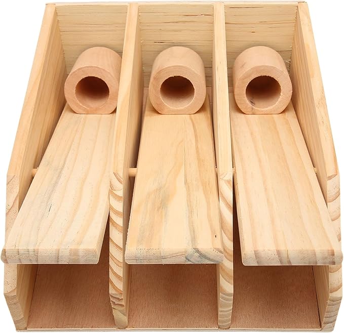 Dog Puzzle Foraging Toy, Wooden Interactive IQ Training Toy with Leaky Food Design, Multi Pet Suitable Plaything for Dogs Cats Rabbits Hamsters
