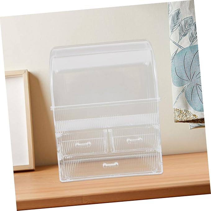 SAFIGLE Large Capacity Acrylic Makeup Organizer with Drawers Stylish and Storage Box for Makeup Cosmetics for Desktop and Vanity Use