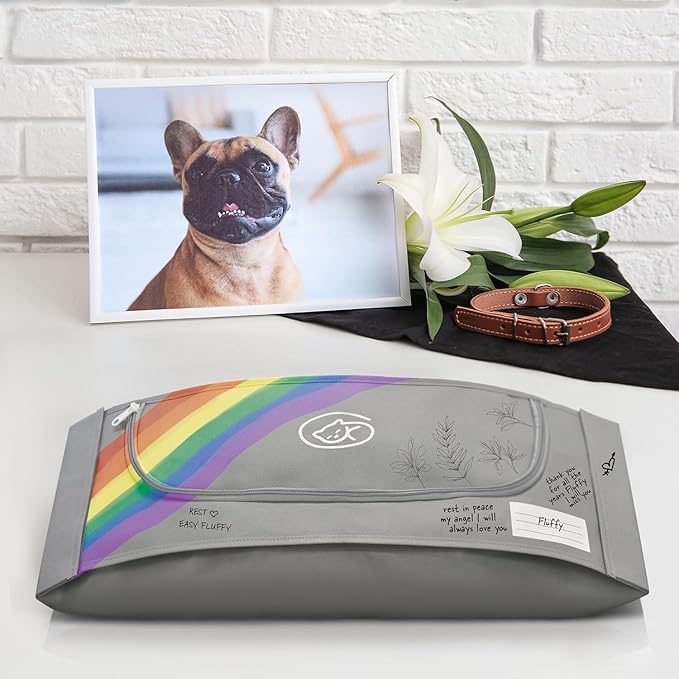 EUTHABAG Snuggle Bag Designed by a Veterinarian The Dignified Pet Cremation & Burial Bag with Kit for a Gentle Goodbye for Great Dane, Rottweiler and XLarge Dogs 85–190 lb (X-Large)