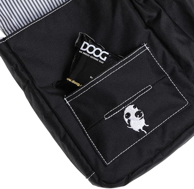 DOOG Walkie Bag - Adjustable Dog Treat Pouch Shoulder Bag with Poo Bag & Water Bottle Compartments - Comfort Fit for Everyday Use