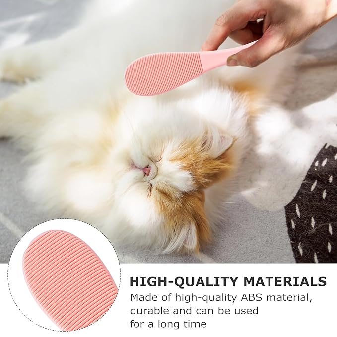 2pcs Cat Comb Hair Remover Fish-shaped Massage Brush with Soft Barbs for Shedding Control, Pet Grooming Tool for Cats, Blue and Pink Set