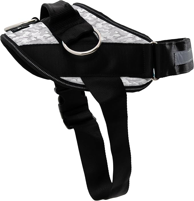 ShawnCo Essential Dog Harness, No-Pull Pet Vest with 3 Leash Clips, No Choke, Reflective, Adjustable and Padded, for Easy Walking and Training for Small, Medium and Large Dogs (Arctic Camo, S)