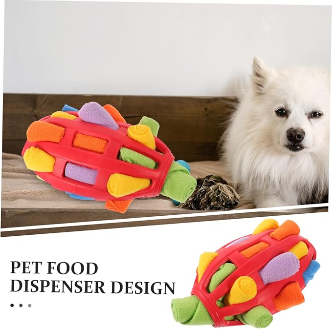 TOYANDONA Interactive Snuffle for Dogs Treat Dispenser Toy for Mental Safe Lightweight Material Enrichment Fun for Chewing and Teething for