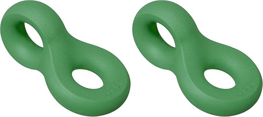 Ubbi Chomp Toy for Medium to Large Dog Breeds, Durable Natural Rubber, Green (Pack of 2)