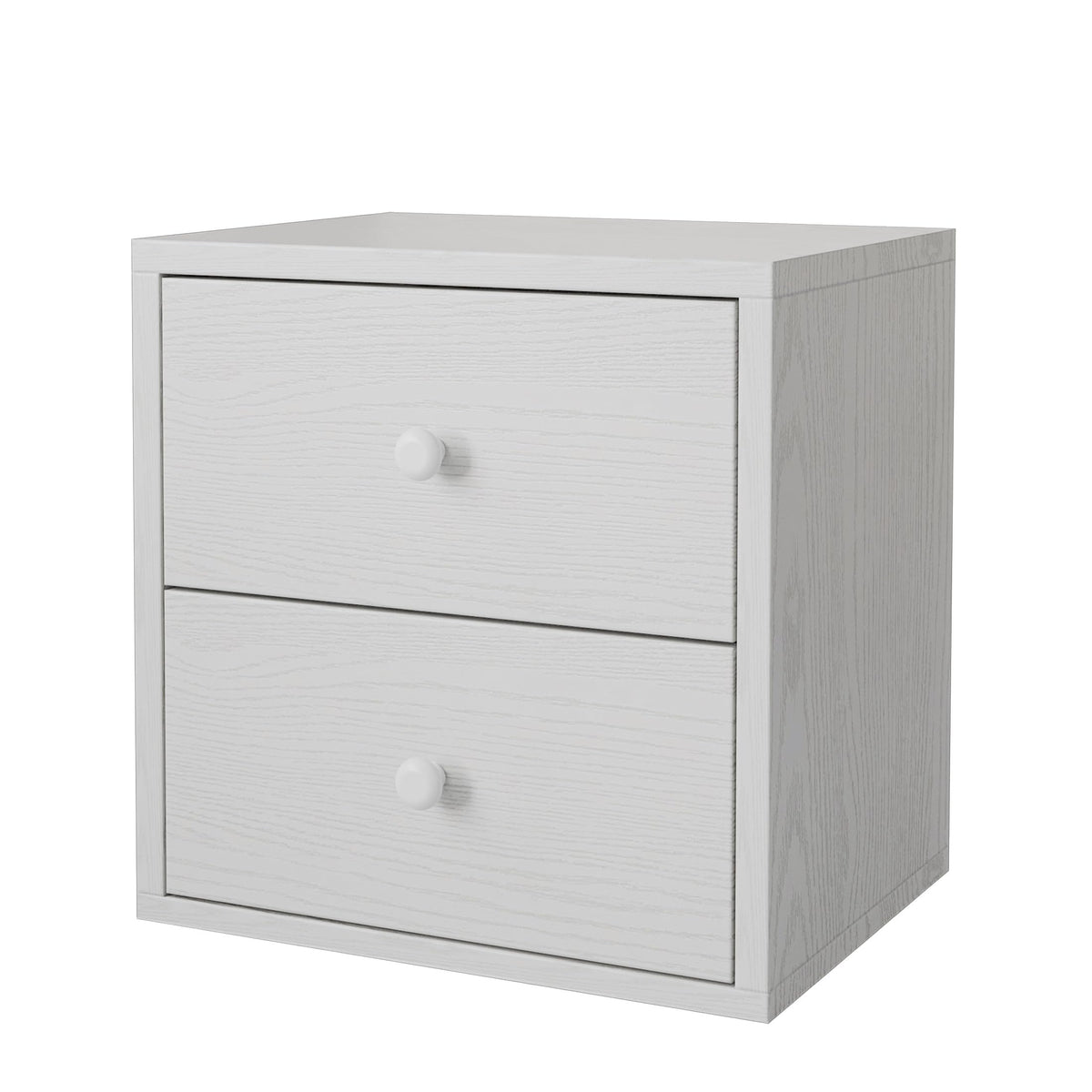 FUSUNBAO Magic DIY Cube Storage Organizer Stackable Cubes for Home Books Clothes Toy-Modular Cubby Storage System-Office Cubical-Bookcase Closet (Pure White-Washed, Drawer Cube)