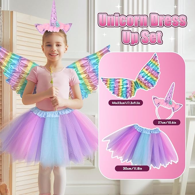 Walking Talking Remote Control Unicorn Toy for Girl Age 4-6, Electronic Interactive Plush Unicorn with Leash & Costume, Pretend Play Pet Care Toy Birthday Gift for Toddler Kid Girl Age 3 4 5 6 7