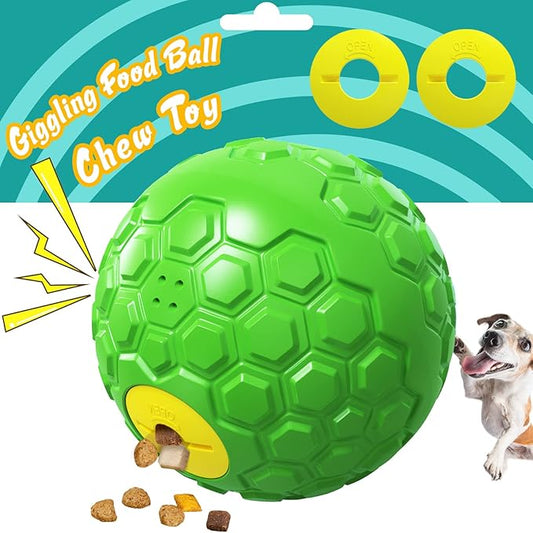 GOLDROC Dog Puzzle Toy – Durable Squeaky Chew Toy for Medium & Large Dogs, Treat Dispenser for Slow Feeding & Interactive Play (Green)