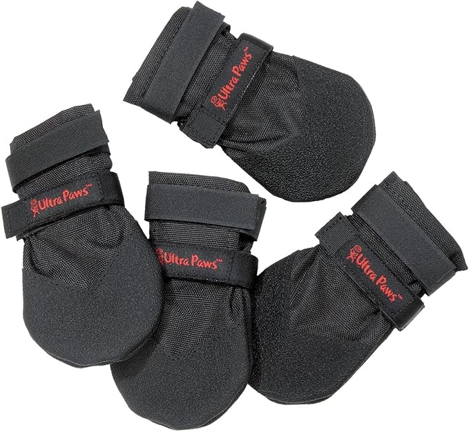 Dog Boots|Dog Shoes|Black Light Duty Heat, Water Resistant Dog Booties for Medium Dogs (Size 7)
