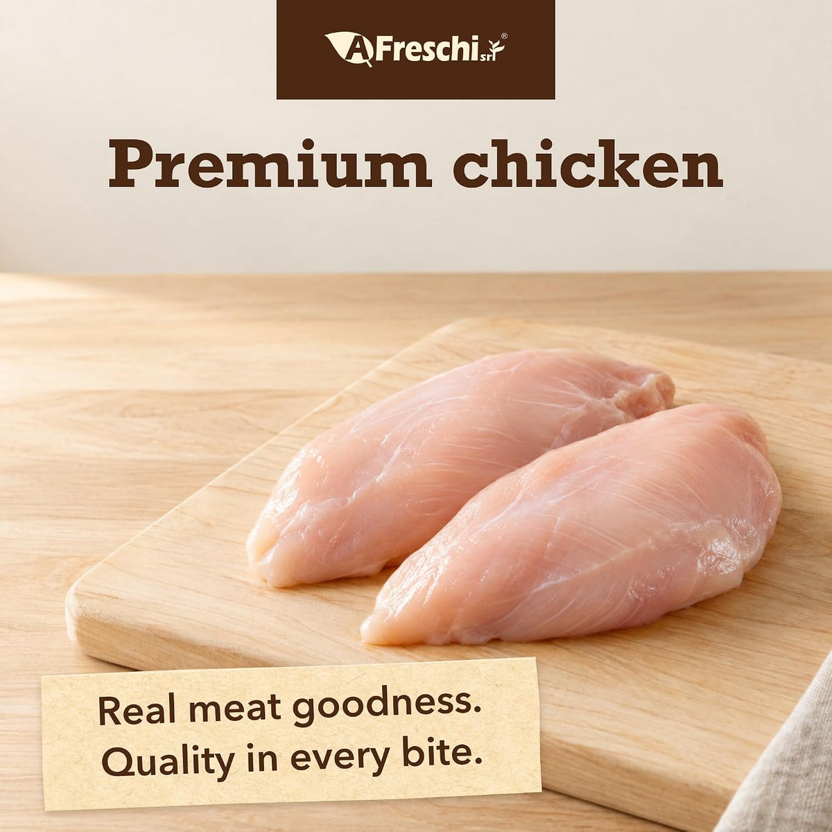 A Freschi srl® Soft Chicken Dog Treats, Chicken Breast Strips, 16 oz