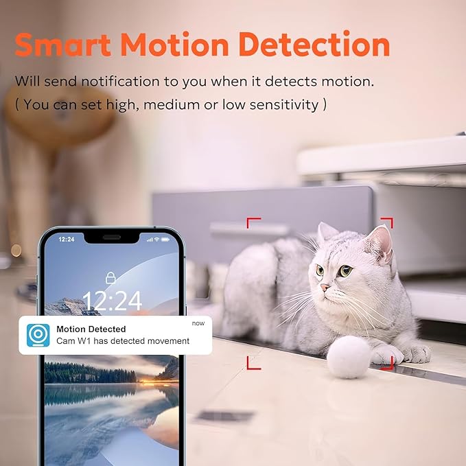 owltron Security Camera Indoor 2K, 360 Pan/Tilt Home Security Cameras with Motion Detection, Pet Cam WiFi with Phone App, Baby Monitor with Night Vision & Two Way Audio, 2 Pack