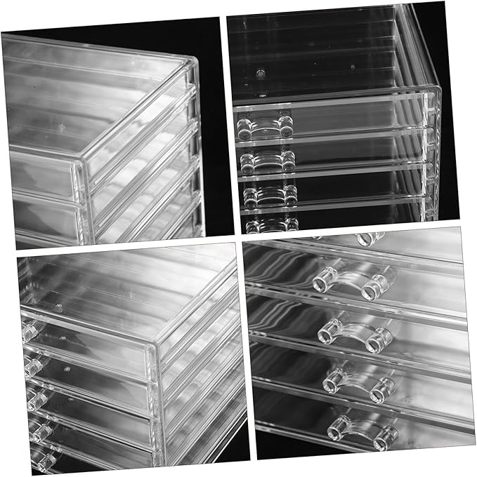 Makeup Organizer Acrylic Jewelry Storage Box for Vanity Desktop Holder for Lipstick Accessories and Jewelry Compact and Stylish Design for Easy Access