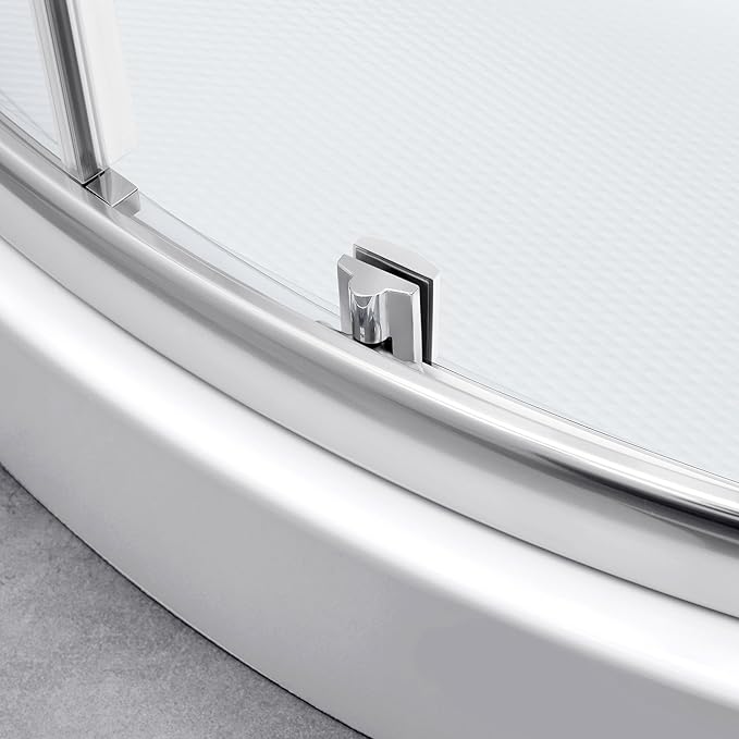 OVE Decors Breeze 32 in. Corner Shower Clear Sliding Door with Included Walls and Base in Satin Nickel Finish