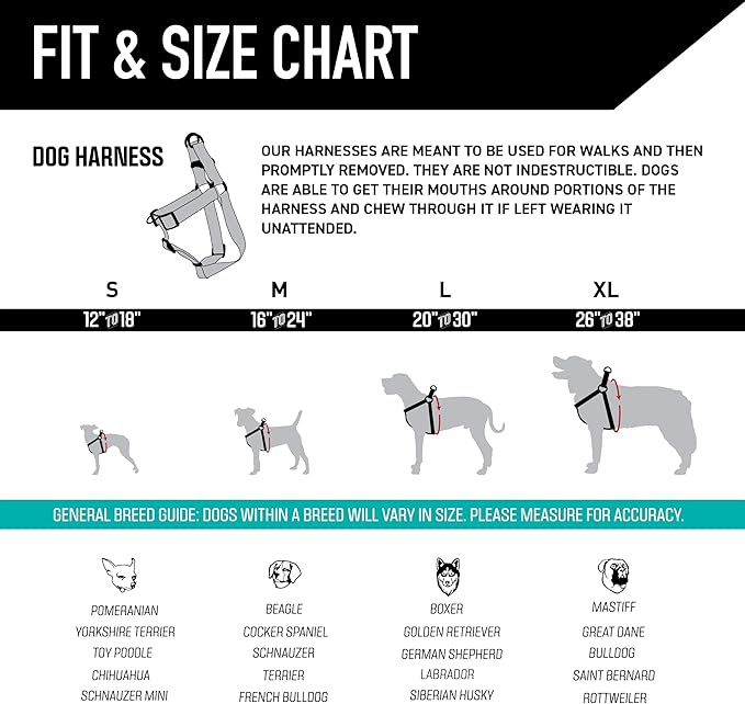 Wolfgang Heavy Duty Adjustable Dog Harness, Pull-Tested to Over 800 lbs for Walking & Training, LazyDaisy Print, X-Large