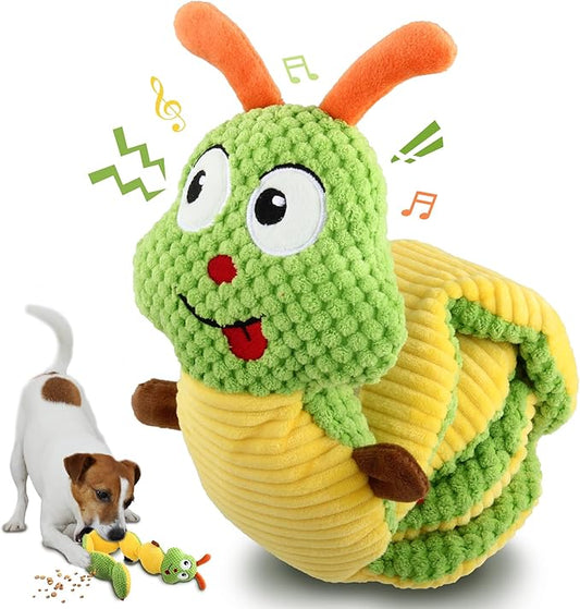 Gigwi Interactive Dog Puzzle Toys, Squeaky Dog Toys for Small Medium Large Dogs, Durable Treat Dispensing Dog Enrichment Toys, Snuffle Toy Plush Puppy Chew Toys for Boredom and Stimulating