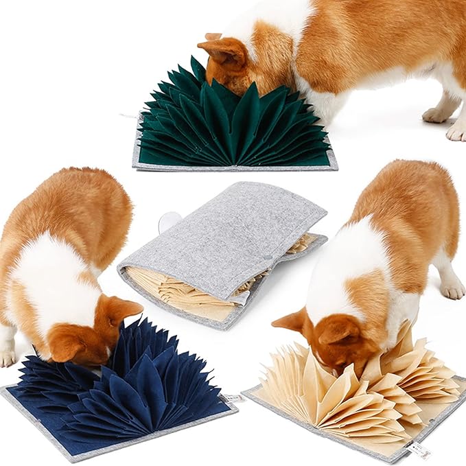 Snuffle Mat for Dogs,40 X 30Cm Sniffing Feeding Mat,Puppy Training Mat,Interactive Dog Puzzle Toy for Boredom and Stress Relief Encourages Dogs Natural Foraging Skills and Slow Feeding