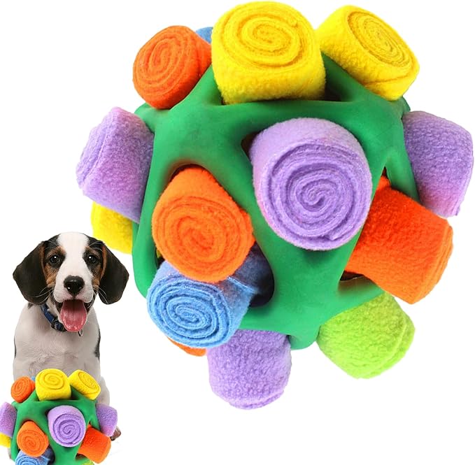 awakentti Puppy Chew Toys, Dog Treat Dispenser Toy, Pet Anxiety Relief and Calming Aid, Puppy Teething Toys for Small Medium Dogs (B)