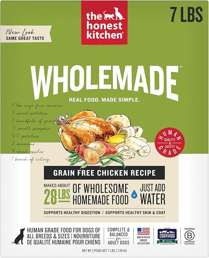 The Honest Kitchen Wholemade™ Dehydrated Grain Free Chicken Dog Food, 7 lb Box